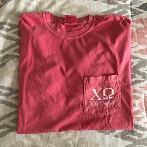 Chi Omega Pocket Tee